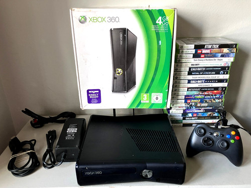 Boxed black xbox 360 - 360, slim