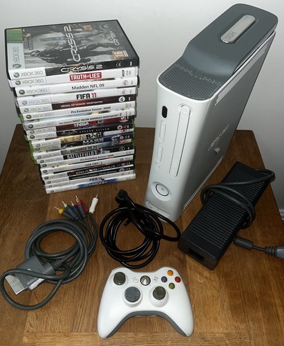 Microsoft xbox 360 white - xbox, 20gb