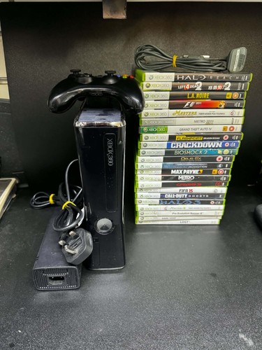 Microsoft xbox 360 250gb - 360, black
