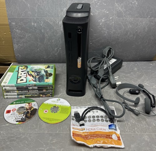 Xbox 360 black console 120gb - 360,