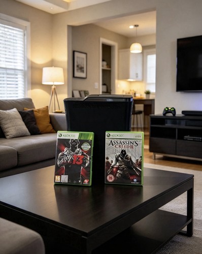 Xbox black 360 console - xbox,