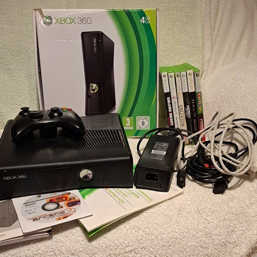 Microsoft xbox 360 4gb black - xbox,