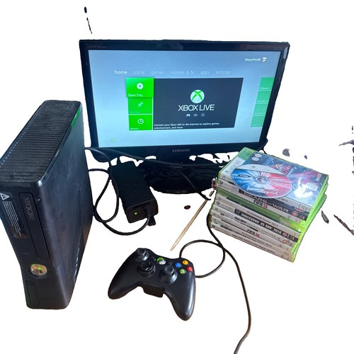 Xbox 360 slim matte black - , with